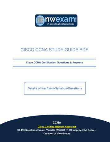 Cisco CCNA Study Guide PDF - Certificationbox 