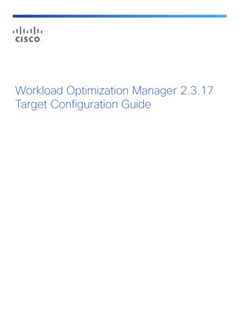 Workload Optimization Manager 2.3.17 Target Configuration Guide - Cisco