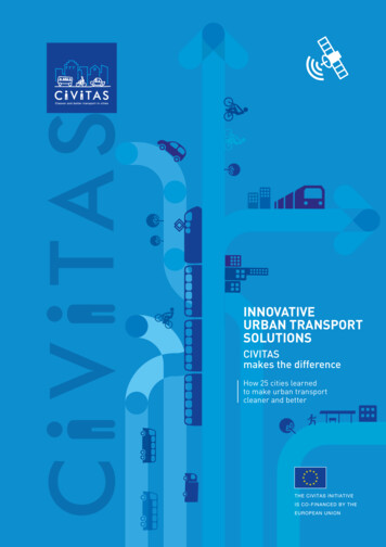 Innovative Urban Transport Solutions - Civitas