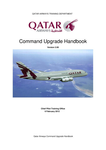 Command Upgrade Handbook - THE AIRLINE PILOTS