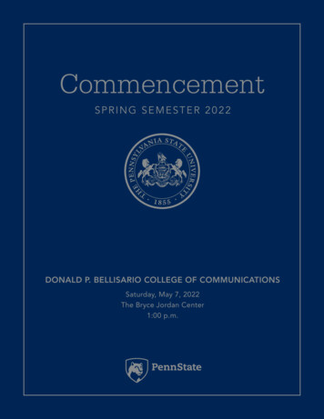 Commencement Spring Semester 2020