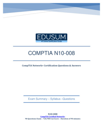 CompTIA N10-008 - ISecPrep