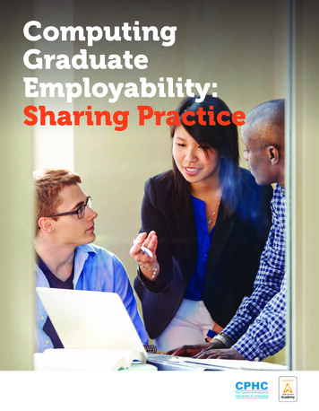 Computing Graduate Employability: Sharing Practice - WordPress 