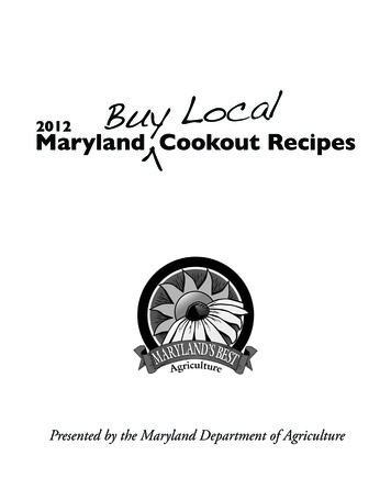 2012 Maryland Cookout Recipes
