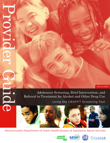 Adolescent Screening, Brief Intervention, And Referral To Treatment For .