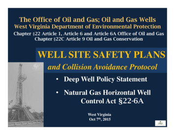The Office Of Oil And Gas; Oil And Gas Wells