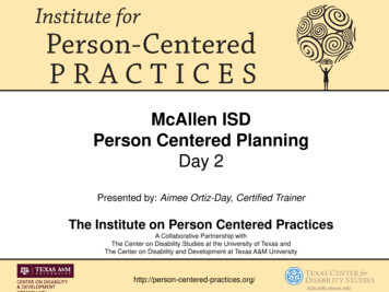 McAllen ISD Person Centered Planning
