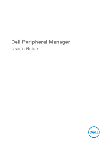 Dell Peripheral Manager User's Guide
