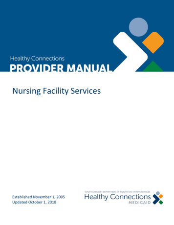 Nursing Facility Services - Dc.statelibrary.sc.gov