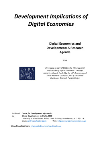 Development Implications Of Digital Economies - WordPress 