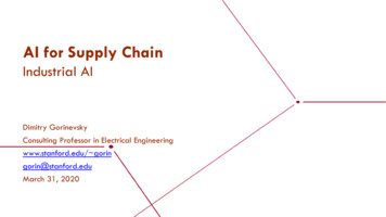 AI For Supply Chain - Stanford University