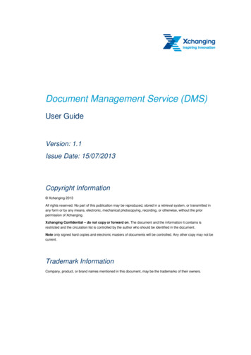 Document Management Service User Guide - Electronic Claims File