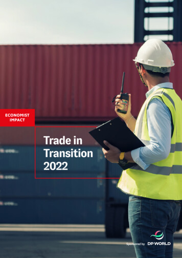 Trade In Transition 2022 - Economist Impact