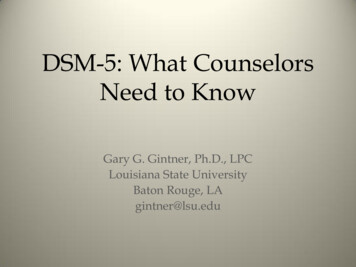 DSM-5: What Counselors Need To Know