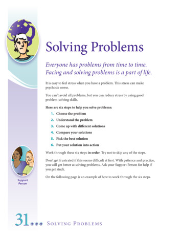 Solving Problems - Here To Help