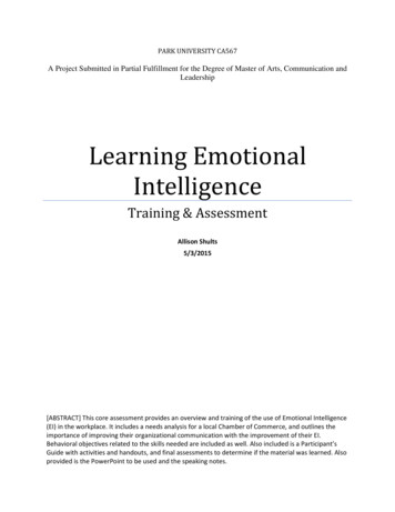 Learning Emotional Intelligence - Ed