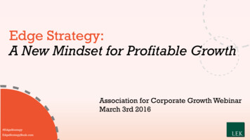 Edge Strategy: A New Mindset For Profitable Growth - ACG