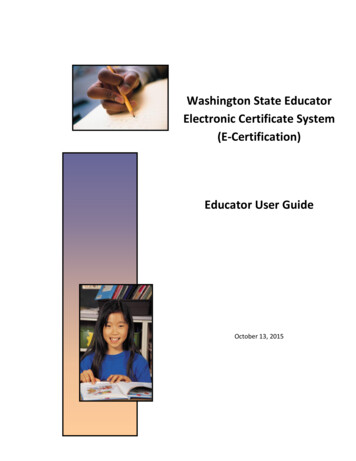 Educator User Guide - OSPI