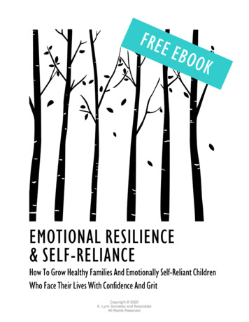 EMOTIONAL RESILIENCE & SELF-RELIANCE - FirstAnswers 