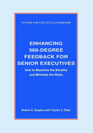 Enhancing 360-degree Feedback For Senior Executives