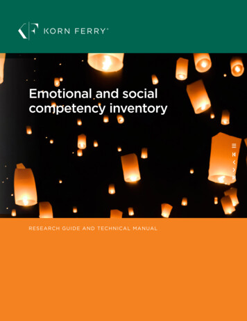 Emotional And Social Competency Inventory - Korn Ferry