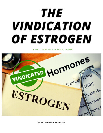 Estrogen Vindicated - Dr. Lindsey Berkson
