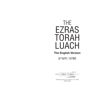 THE - Ezras Torah Fund