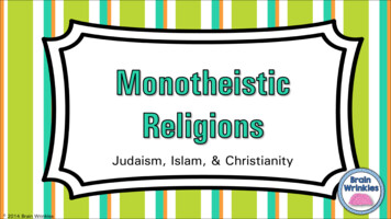 Judaism, Islam, & Christianity