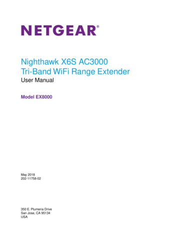 Nighthawk X6S AC3000 Tri-Band WiFi Range Extender - Netgear