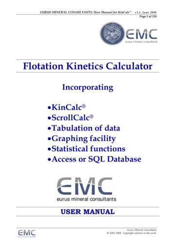 Flotation Kinetics Calculator