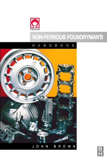 Foseco Non-Ferrous Foundryman's Handbook - Euro Spares