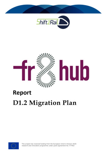 Report D1.2 Migration Plan - CLOSER
