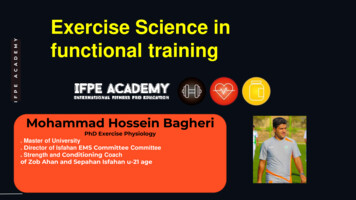 Exercise Science In Functional Training - IFPE Academy