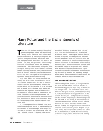 ALAN V38n3 - Harry Potter And The Enchantments Of Literature