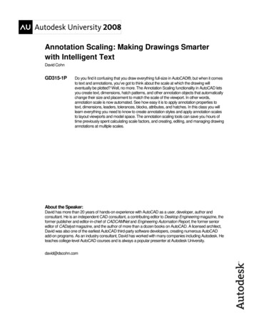 Annotation Scaling: Making Drawings Smarter With Intelligent Text
