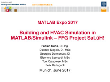 Building And HVAC Simulation In MATLAB/Simulink FFG Project . - MathWorks