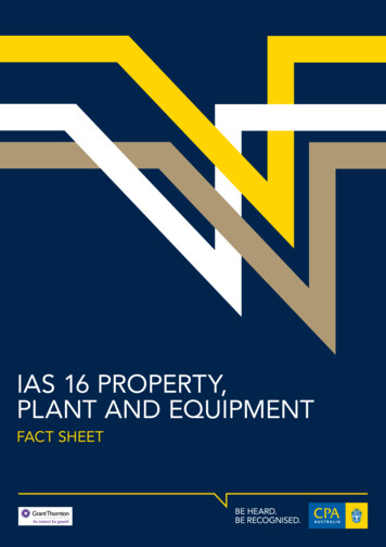 IAS 16 PROPERTY, PLANT AND EQUIPMENT - Grant Thornton