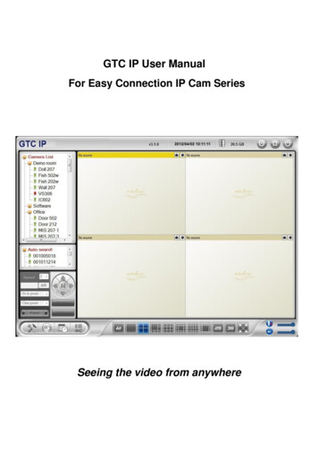 GTC IP User Manual For Easy Connection IP Cam Series