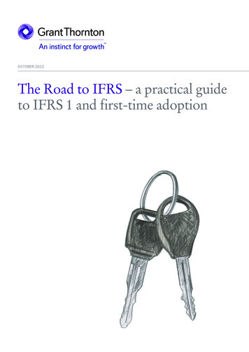 OCTOBER 2012 The Road To IFRS -a Practical Guide To IFRS 1 And First .