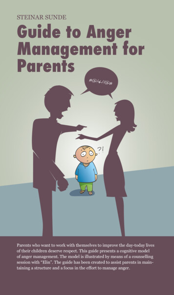 STEINAR SUNDE Guide To Anger Management For Parents - Littsint