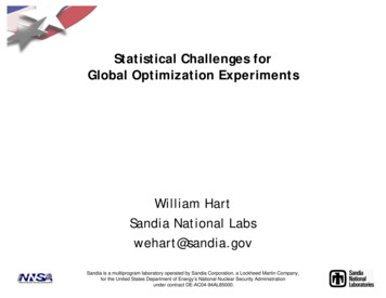 Statistical Challenges For Global Optimization Experiments
