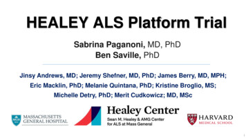 HEALEY ALS Platform Trial - Massachusetts General Hospital