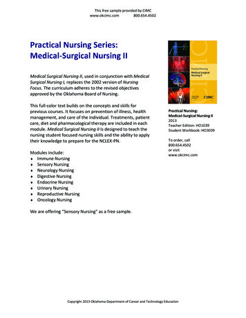 Practical Nursing Series: Medical-Surgical Nursing II