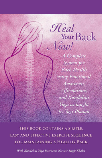 Heal Your Back Now - Yoga Tech
