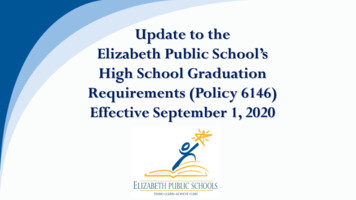 Update To The Elizabeth Public School's High School Graduation .