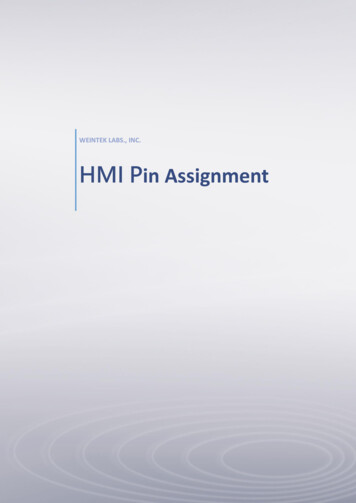 HMI Pin Assignment - Weintek
