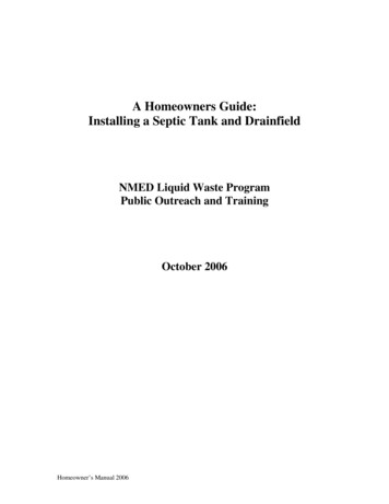 A Homeowners Guide: Installing A Septic Tank And Drainfield