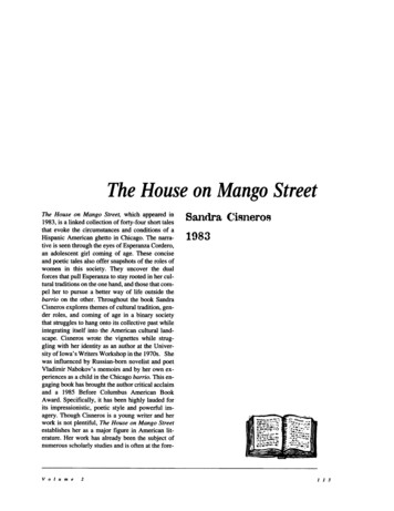 The House Mango Street - PBworks