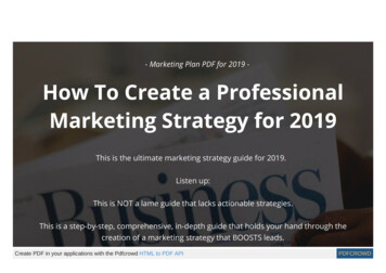 How To Create A Marketing Plan For 2019 - In-Depth Guide - Strattex