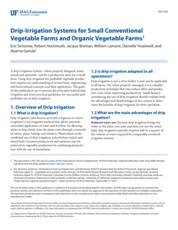 Drip-Irrigation Systems For Small Conventional Vegetable Farms And .